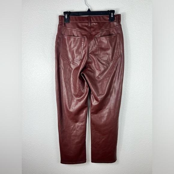 Abercrombie & Fitch Faux Leather 90s Straight Ultra High Rise size 29 - Picture 6 of 9
